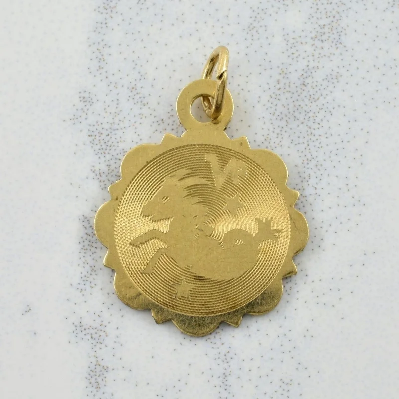butterfly pendant necklace delicate 10k Yellow Gold Charm |