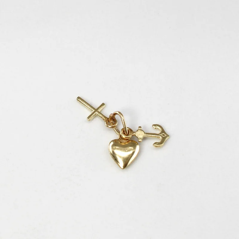 heart pendant necklace gold 10k Yellow Gold Pendant