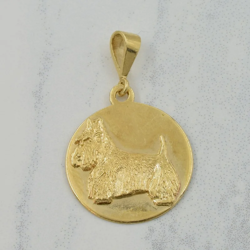 aquamarine and diamond wedding ring 10k Yellow Gold Scottish Terrier Pendant |