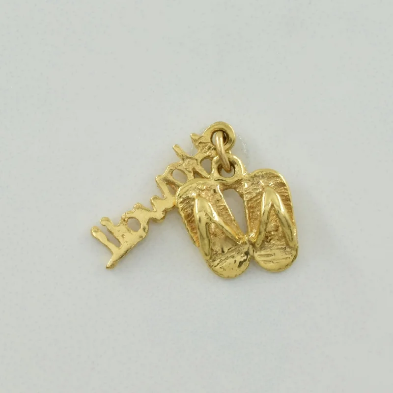 minimal diamond bar necklace 14k Yellow Gold Hawaii Charm |