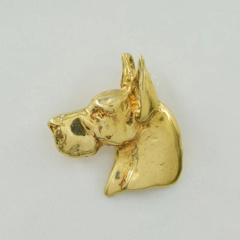 vintage art deco sapphire ring 14k Yellow Gold Great Dane Pendant |