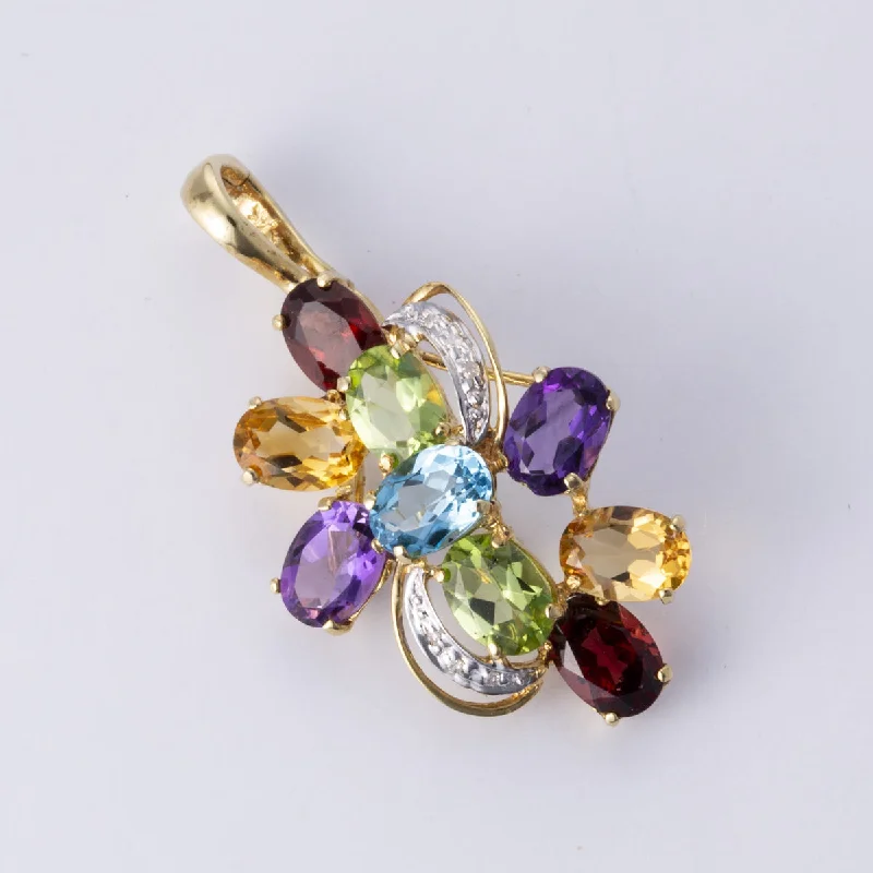 rose gold ring with diamonds 14k Yellow Gold Diamond Pendant | 0.03 ctw | 5.76 ctw