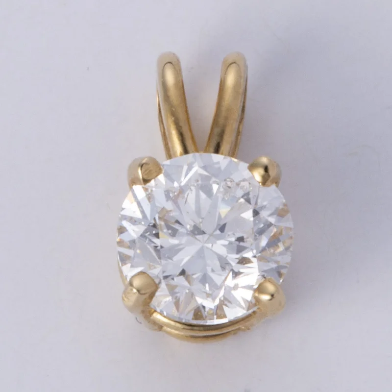 personalized ring with name 14k Diamond Pendant | 0.71 ct