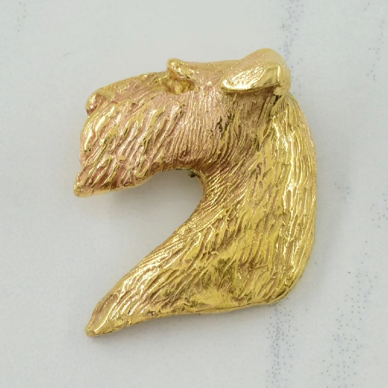 pearl stud earrings classic 14k Yellow Gold Kerry Blue Terrier Pendant |