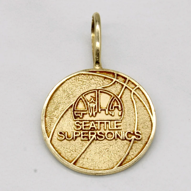 gold-plated snake chain bracelet 14k Yellow Gold Seattle Supersonics Charm