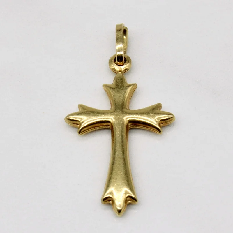 celestial star cluster earrings 18k Yellow Gold Cross Pendant