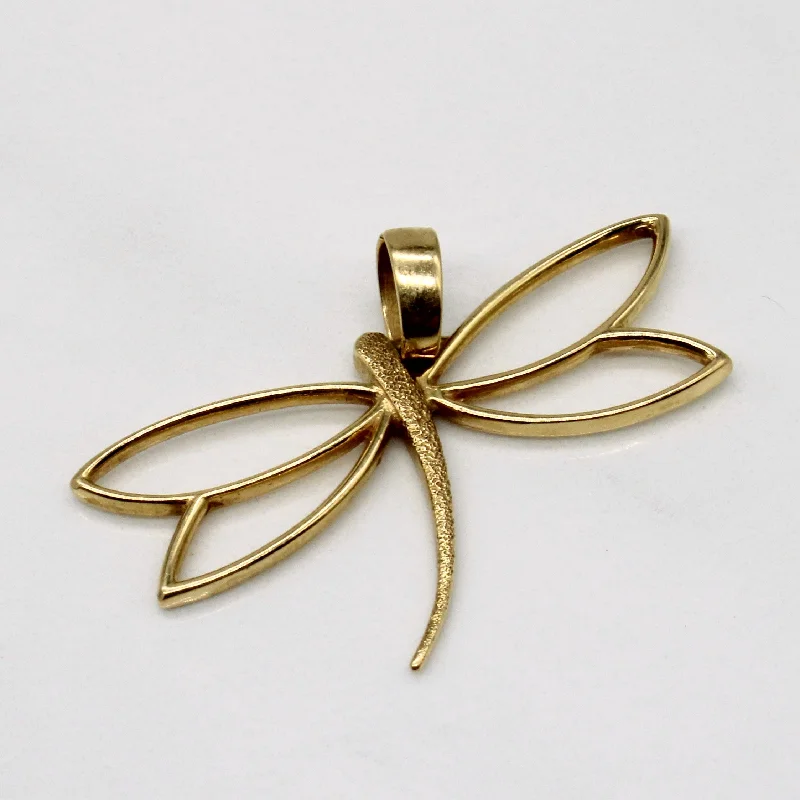 ruby and diamond engagement ring 18k Yellow Gold Dragonfly Pendant
