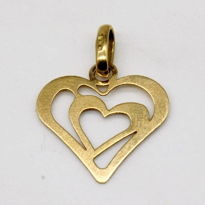 personalized coordinates ring custom 18k Yellow Gold Heart Charm