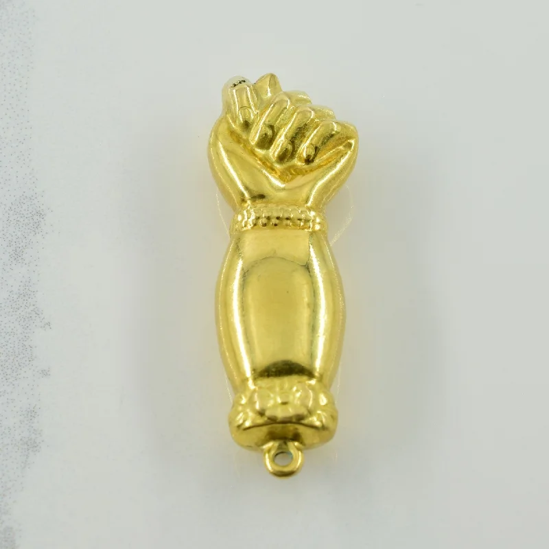 custom name necklace gold 20k Yellow Gold Figa Higa Charm |