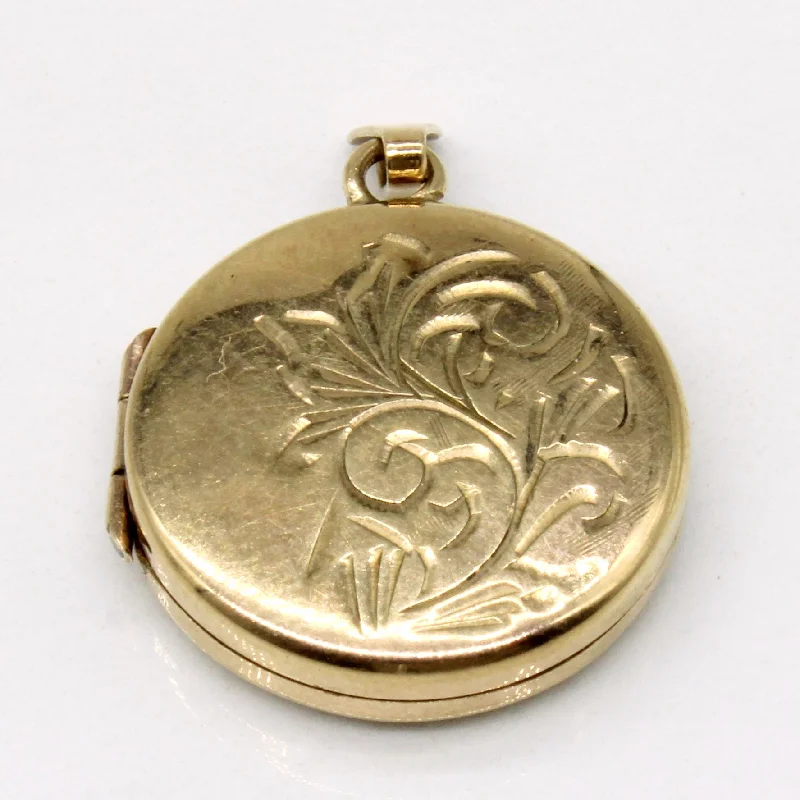 sterling silver herringbone chain 9k Yellow Gold Locket