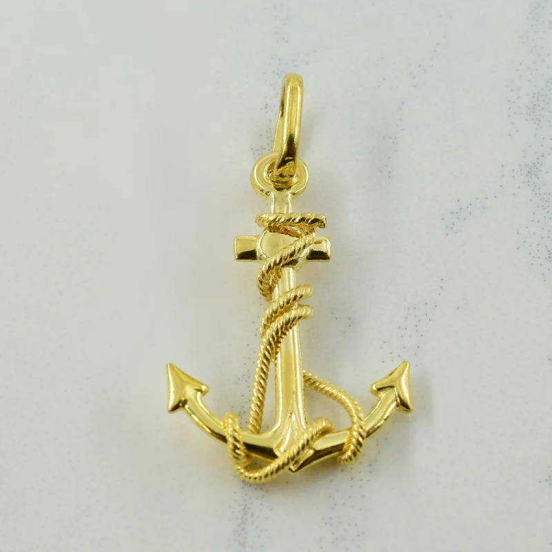 statement silver feather earrings 9k Yellow Gold Ship Anchor Charm |
