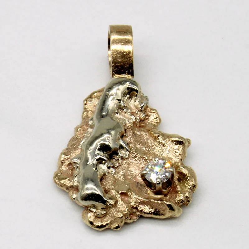 Abstract Diamond Pendant | 0.18ct |