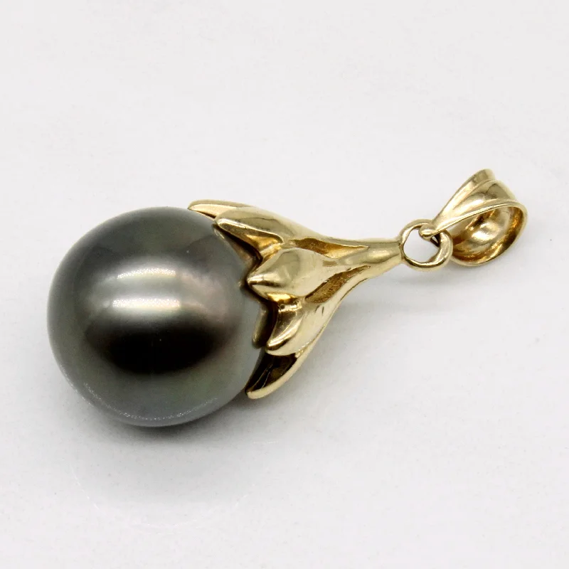 women’s leather wrap bracelet Black Pearl Pendant