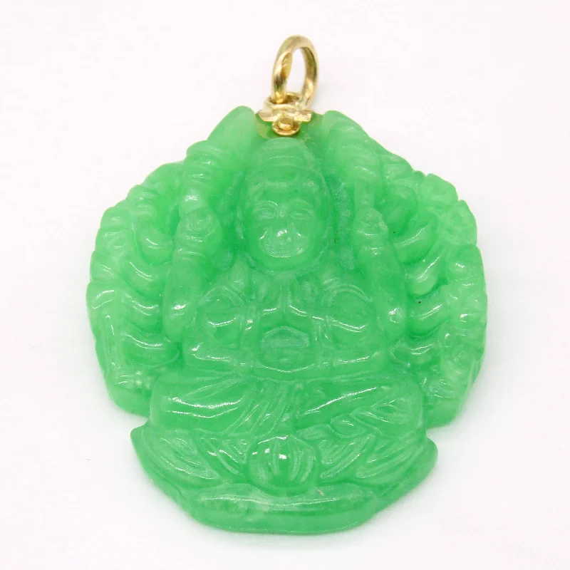 simple crystal earrings Carved Jadeite Pendant | 85.00ct |