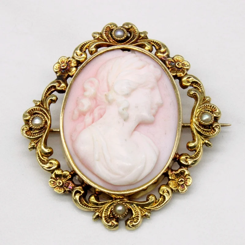 infinity loop ring rose gold Carved Pink Shell Cameo & Seed Pearl Brooch & Pendant | 15.00ct | infinity loop ring rose gold Carved Pink Shell Cameo & Seed Pearl Brooch & Pendant | 15.00ct |