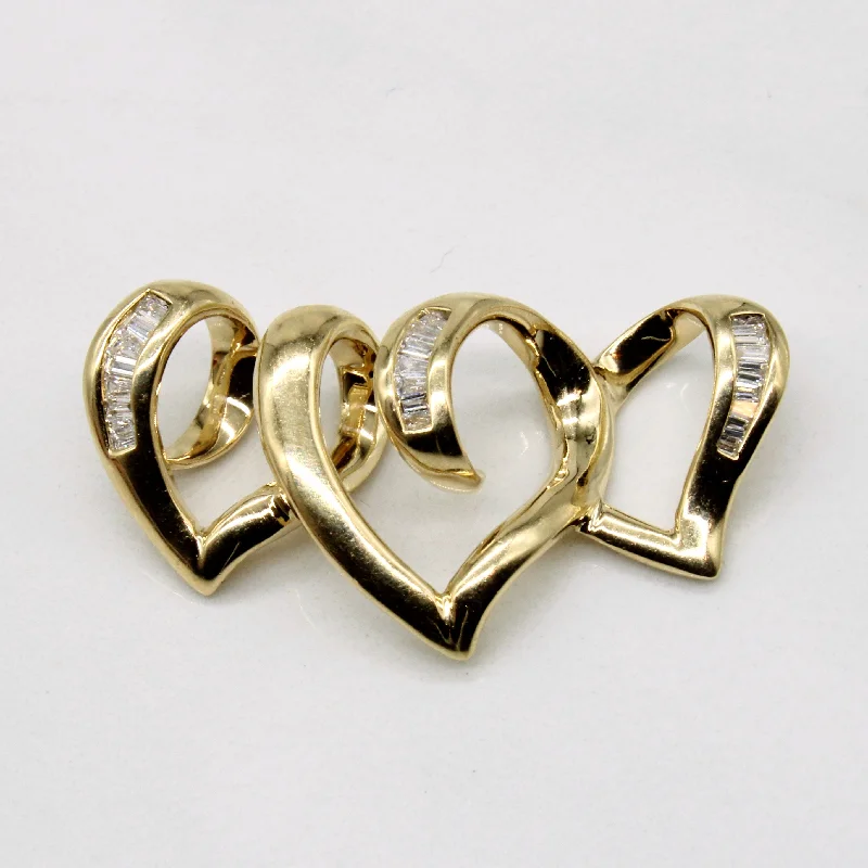custom silver charm bracelet Channel Set Diamond Heart Pendant | 0.20ctw |