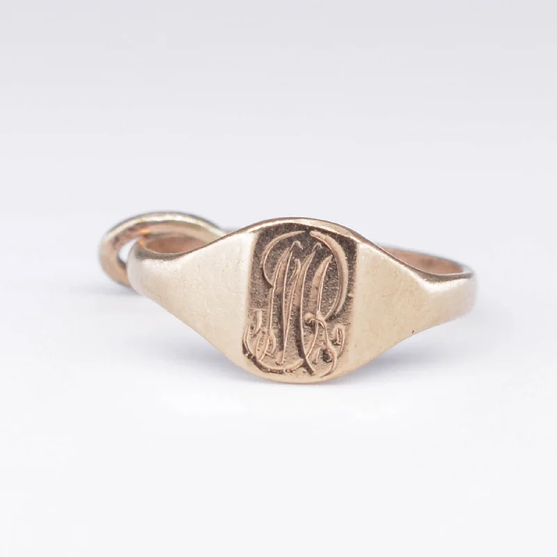 10k Signet Ring Charm