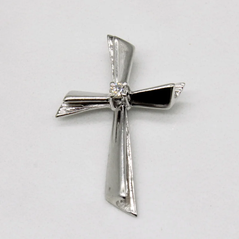 real opal engagement ring Diamond Cross Pendant | 0.03ct |