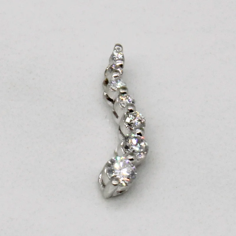 unique gemstone cocktail ring Diamond Drop Pendant | 0.15ctw |