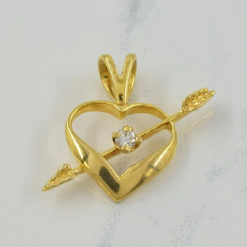 dainty ruby stacking rings Diamond Heart & Arrow Pendant | 0.06ct |