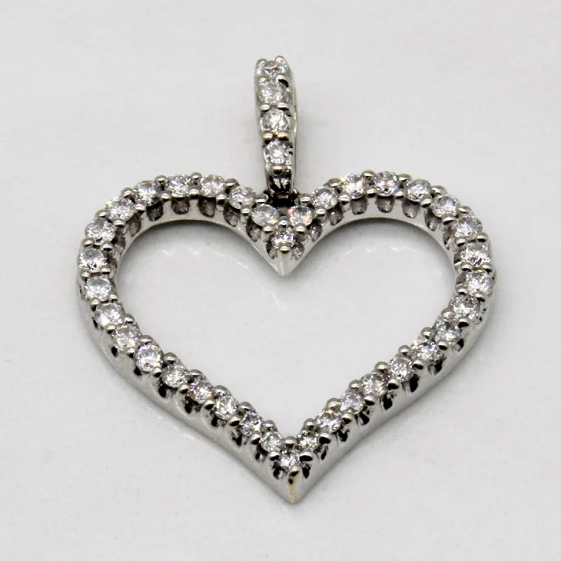gemstone infinity bracelet Diamond Heart Pendant | 0.60ctw |
