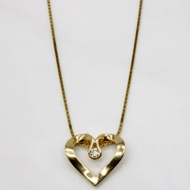 real garnet stacking rings Diamond Heart Pendant & 14k Necklace | 0.05ct | 16" |