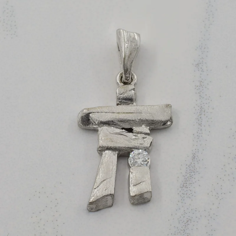 opal and gold earrings Diamond Inukshuk Pendant | 0.05ct |