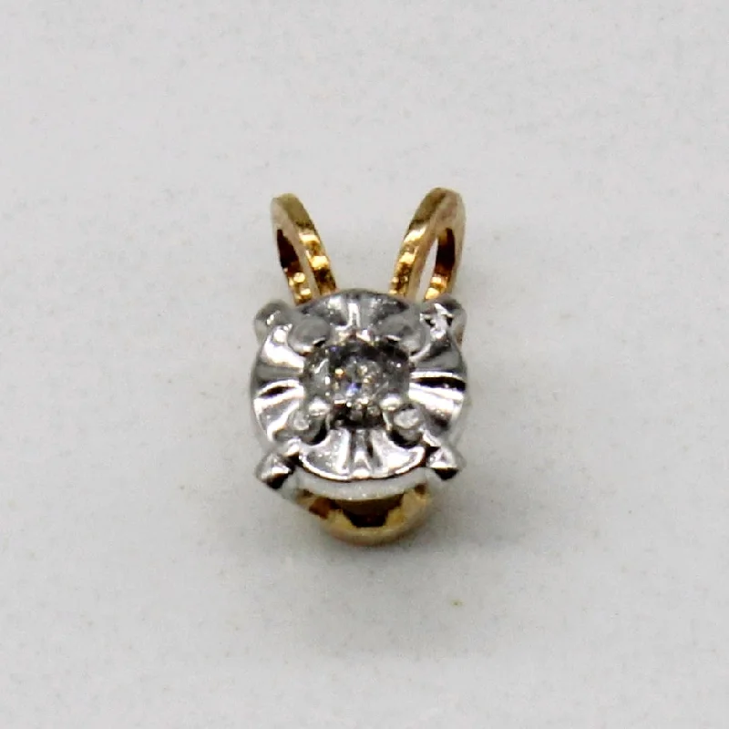 small diamond cross pendant Single Stone Diamond Pendant | 0.03ct |