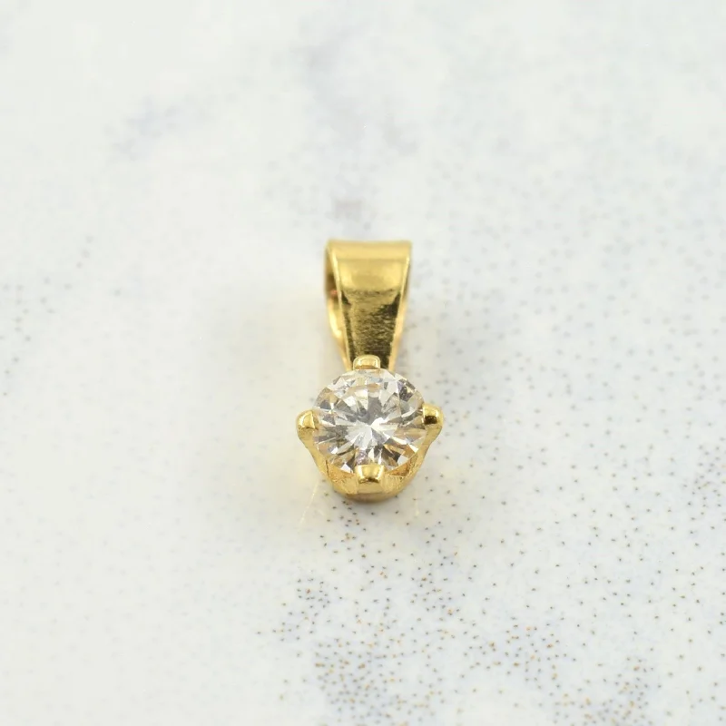 amethyst gemstone engagement ring Single Stone Diamond Pendant | 0.08ct |