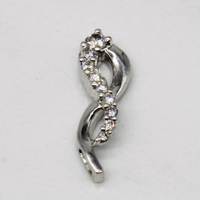 chunky boho turquoise ring Twisted Diamond Pendant | 0.13ctw |