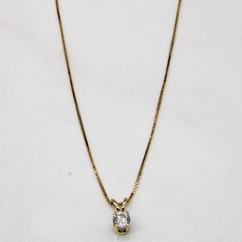 black pearl earrings classic Diamond Pendant & Necklace | 0.22ct | 18" |