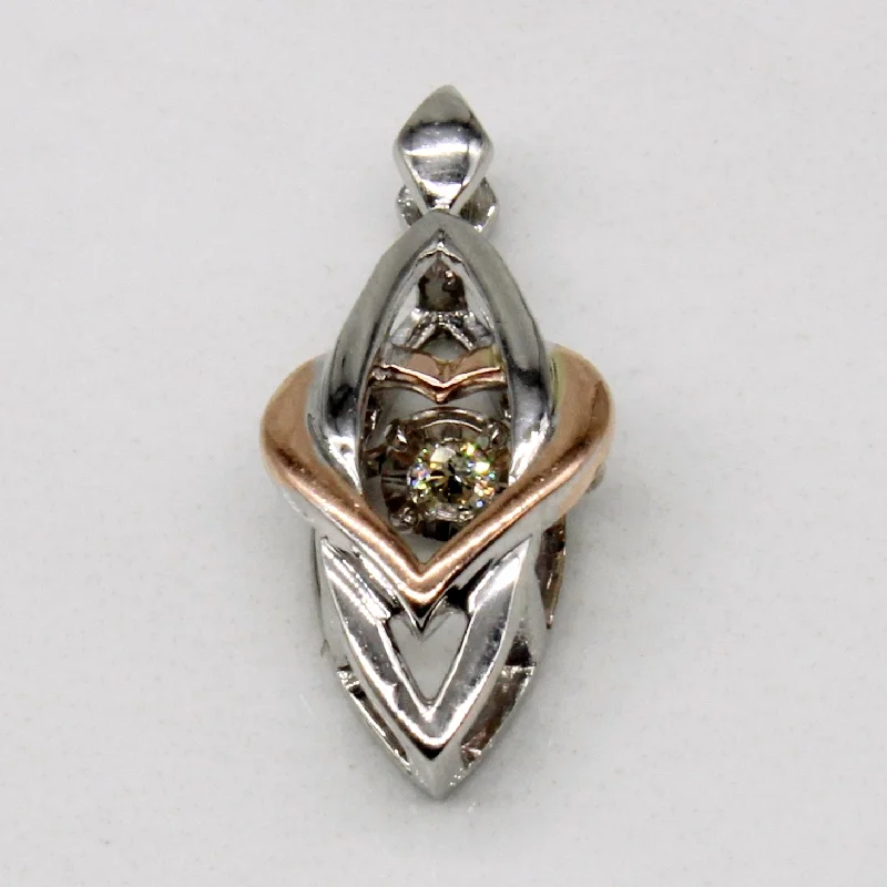 vintage diamond pendant necklace Floating Diamond Pendant | 0.02ct |
