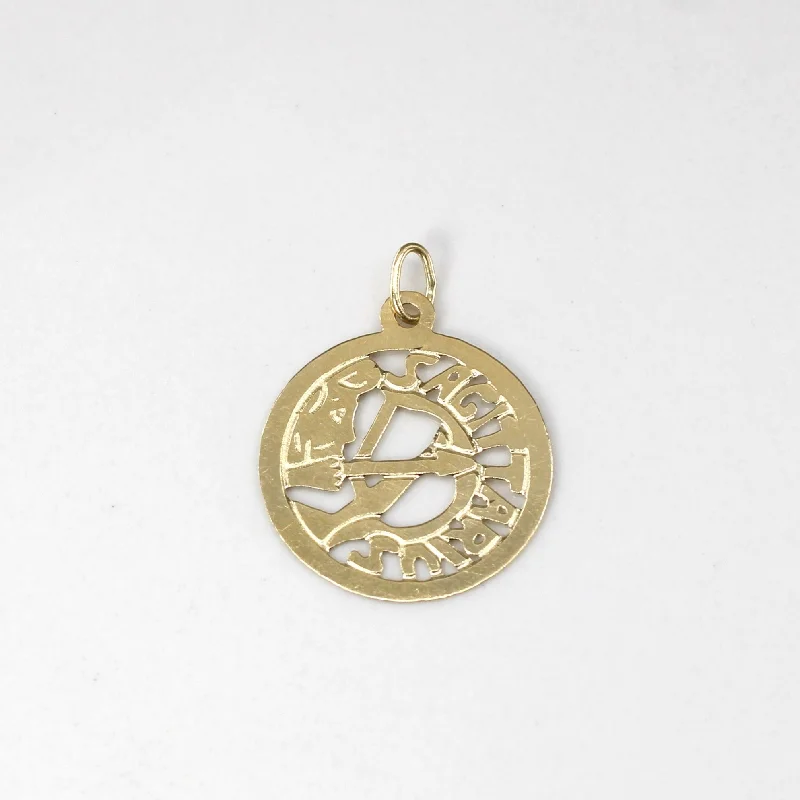 bold statement ring chunky Gold Zodiac Sign Pendant