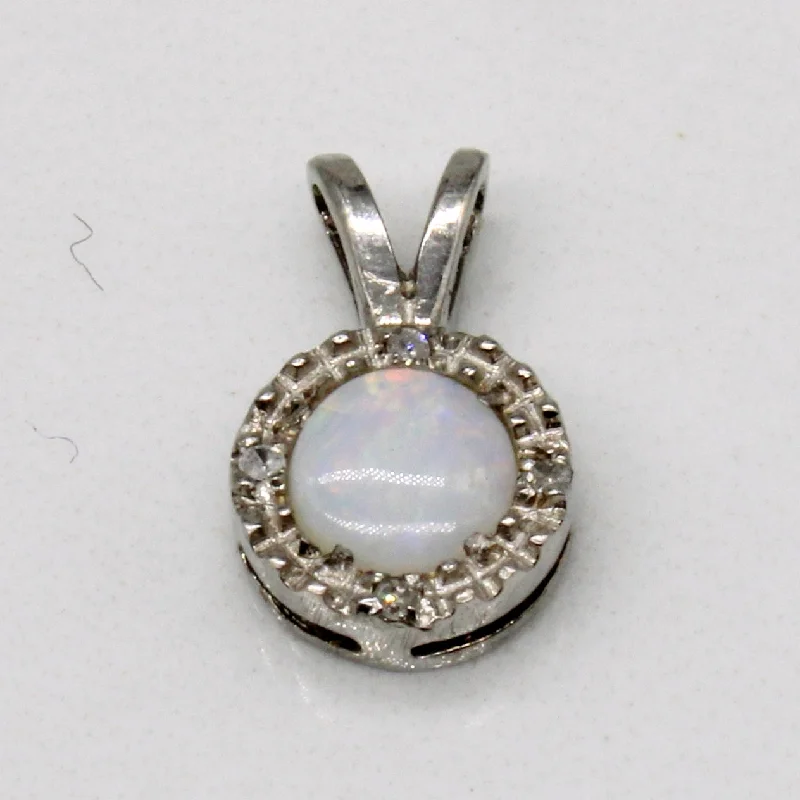 personalized gemstone pendant necklace Opal & Diamond 10K Pendant | 0.25ct, 0.02ctw | personalized gemstone pendant necklace Opal & Diamond 10K Pendant | 0.25ct, 0.02ctw |