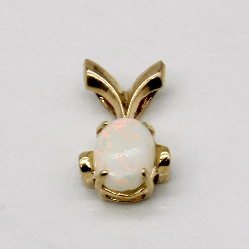 men’s silver ring with onyx Opal Pendant | 0.45ct |