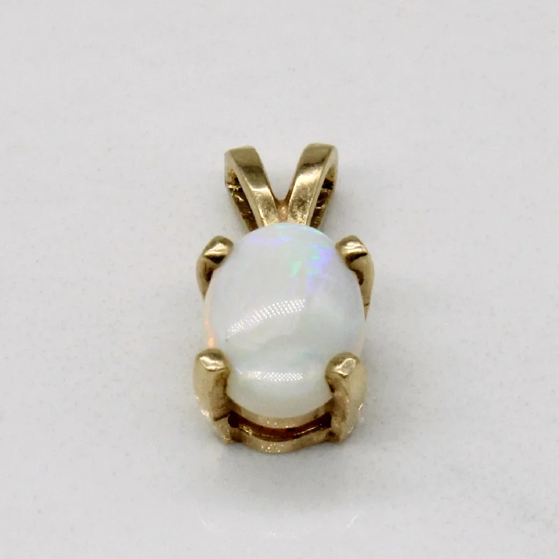 vintage art deco engagement ring Opal Pendant | 0.60ct |