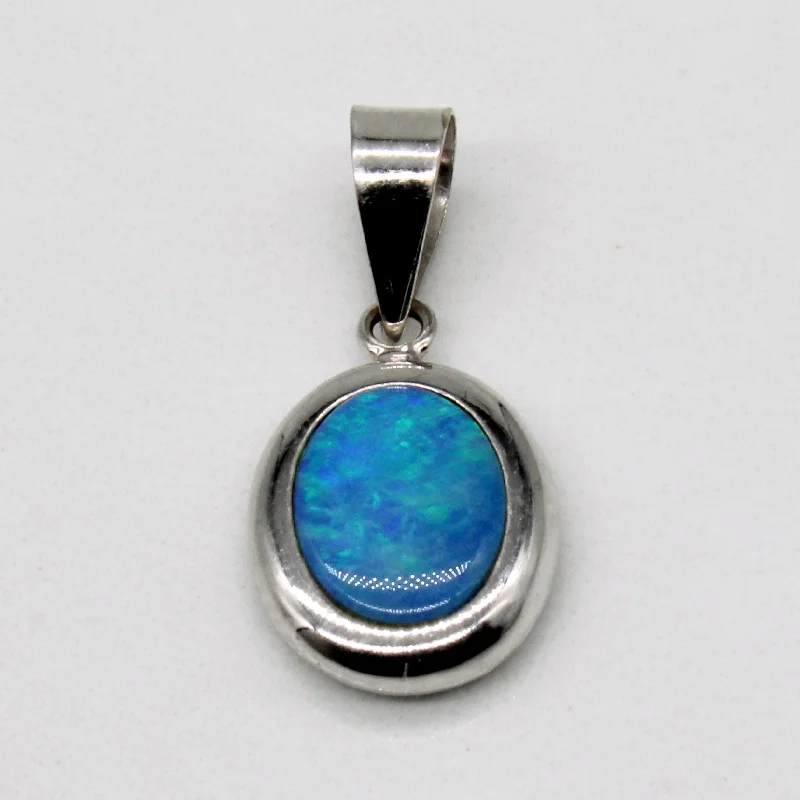 colorful gemstone engagement ring Opal 14k Pendant | 0.70ct |