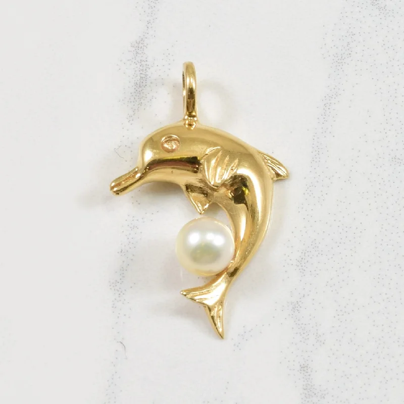 Pearl Dolphin Pendant