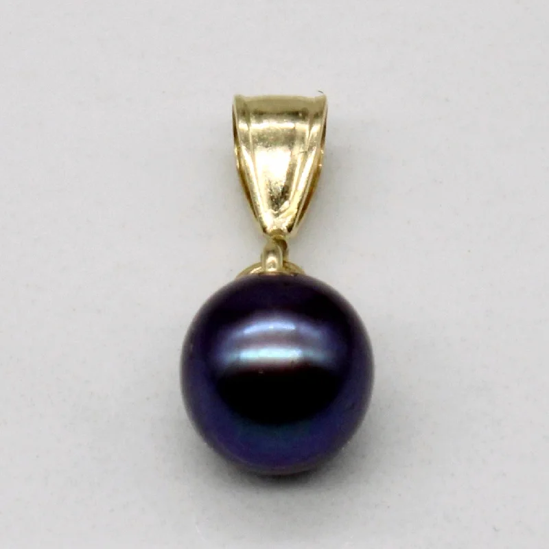 adjustable toe ring silver Black Pearl Pendant