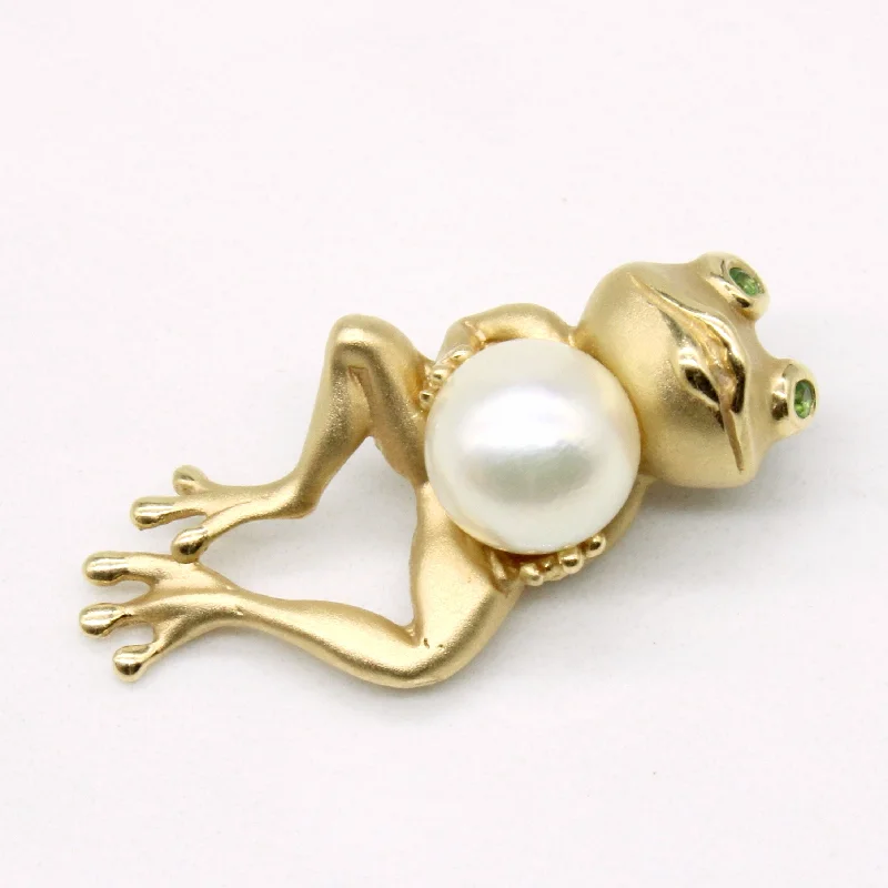 silver infinity symbol bracelet Pearl & Peridot Frog 14K Pendant | 0.02ctw |