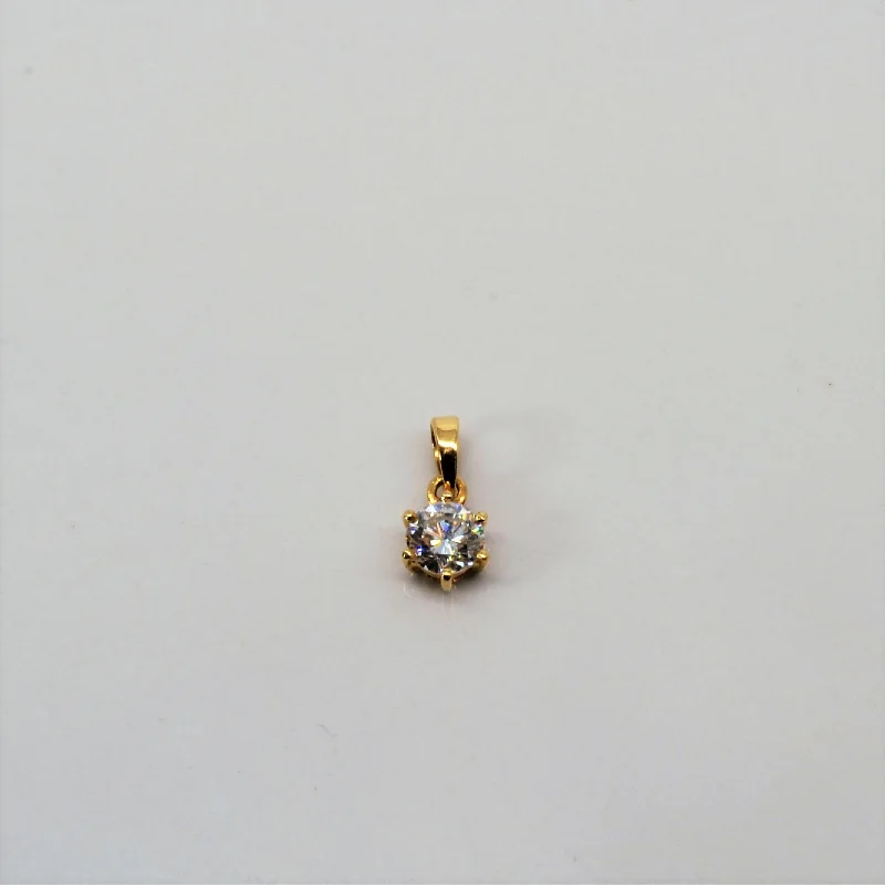 Six Prong Diamond Pendant | 0.32ct |