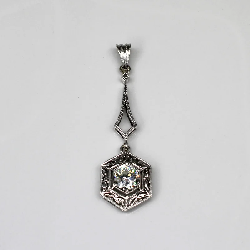 handmade ceramic bead bracelet Solitaire Diamond Filigree Gold Hanging Pendant | 0.89ct SI1/SI2 I/J | handmade ceramic bead bracelet Solitaire Diamond Filigree Gold Hanging Pendant | 0.89ct SI1/SI2 I/J |