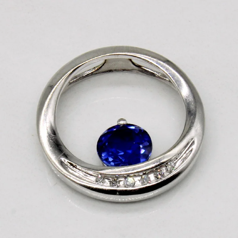 zodiac constellation bracelet silver Synthetic Sapphire & Diamond Eternity Pendant | 0.50ct, 0.03ctw | zodiac constellation bracelet silver Synthetic Sapphire & Diamond Eternity Pendant | 0.50ct, 0.03ctw |