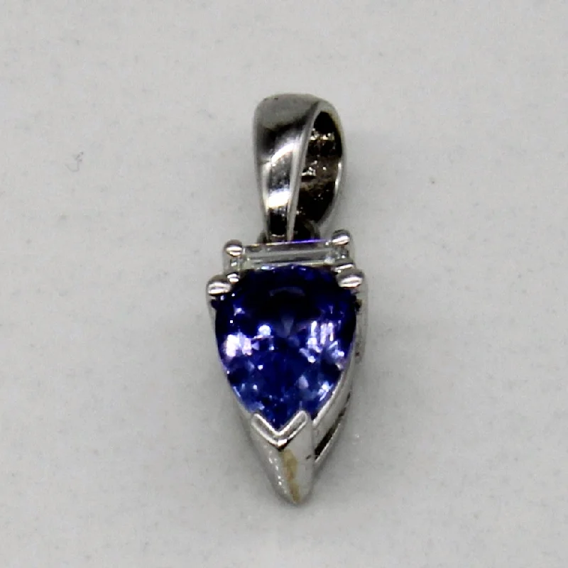 Tanzanite & Diamond Pendant | 0.35ct, 0.04ct |