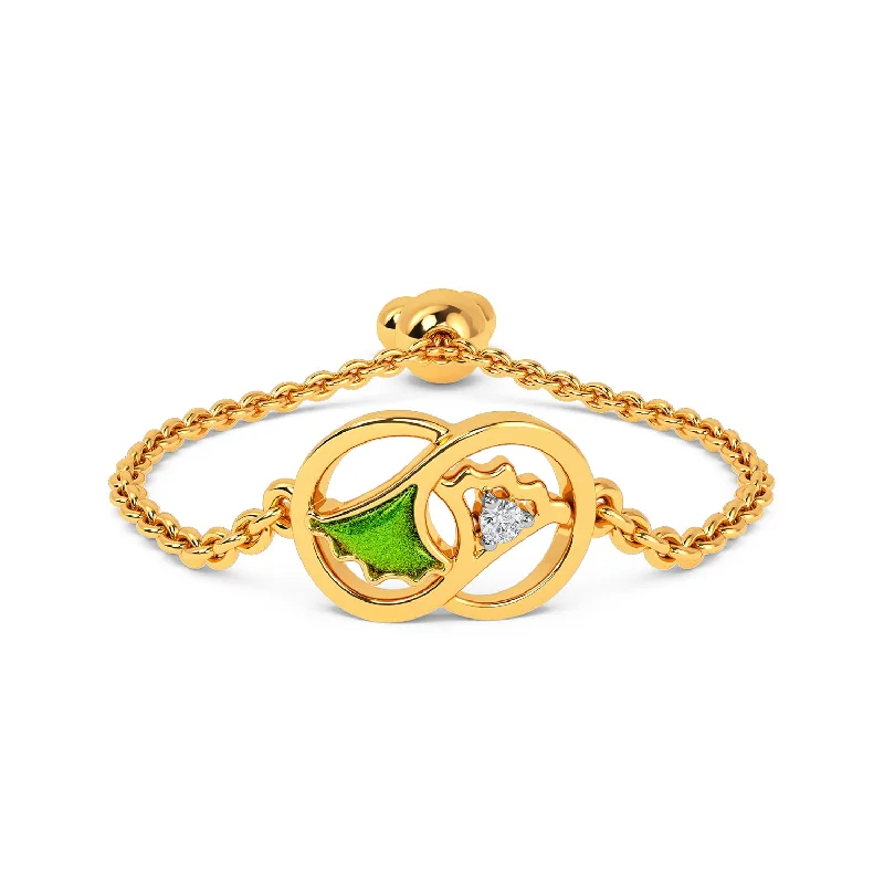 pearl and gold chain earrings Alexia Ring