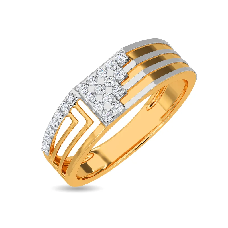 emerald-cut aquamarine necklace Benjamin Ring For Men