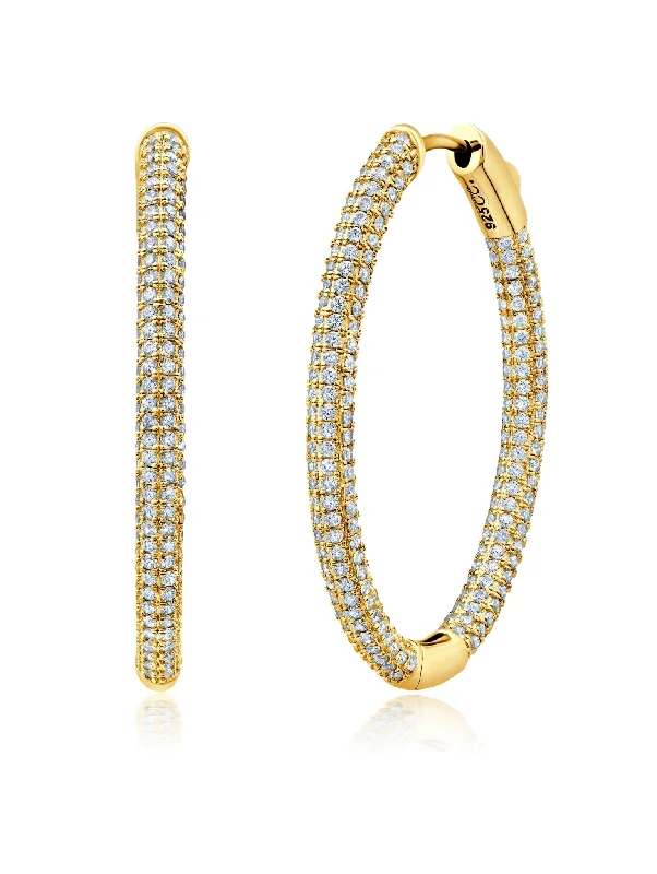 Chamonix Hoop Earrings in Gold