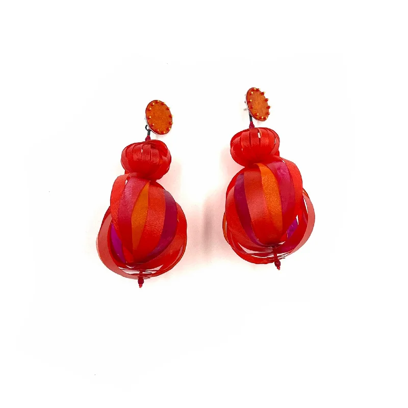 classic wedding set with diamonds Christine Demmel  - Tequila Sunrise Earrings