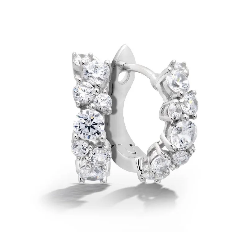 celestial sunburst ring gold Cluster Petite Hoop Earrings Finished in Pure Platinum celestial sunburst ring gold Cluster Petite Hoop Earrings Finished in Pure Platinum
