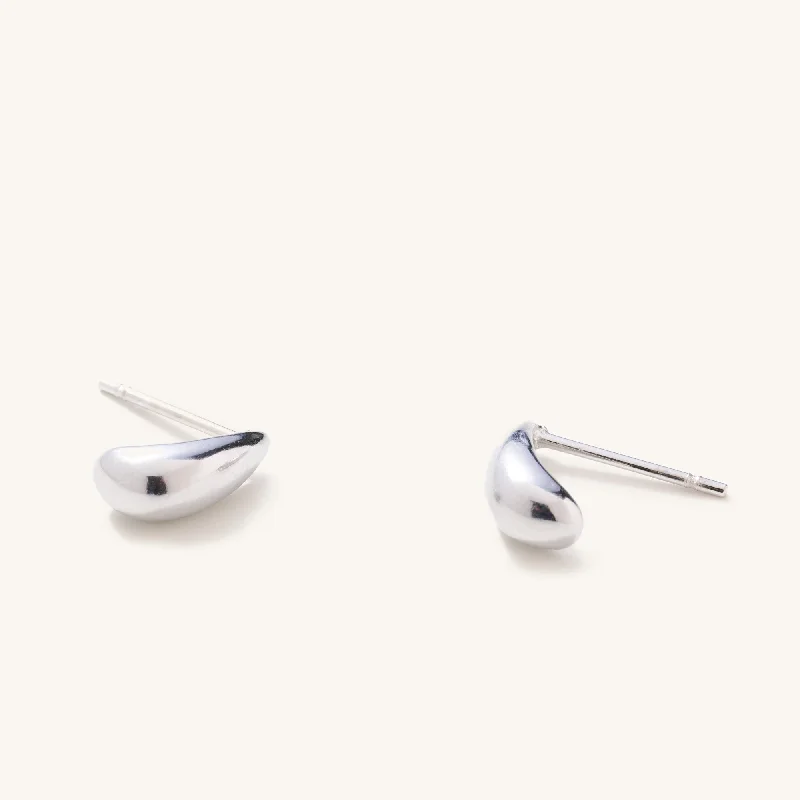 sterling silver infinity loop ring Silver Mini Teardrop Studs